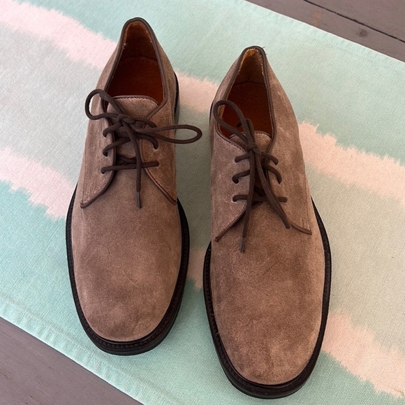 Cole Haan Tan Suede Lace Up Mens Oxford Shoes‎ - Picture 1 of 13